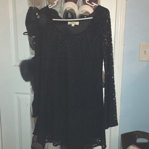 Black lace dress size small